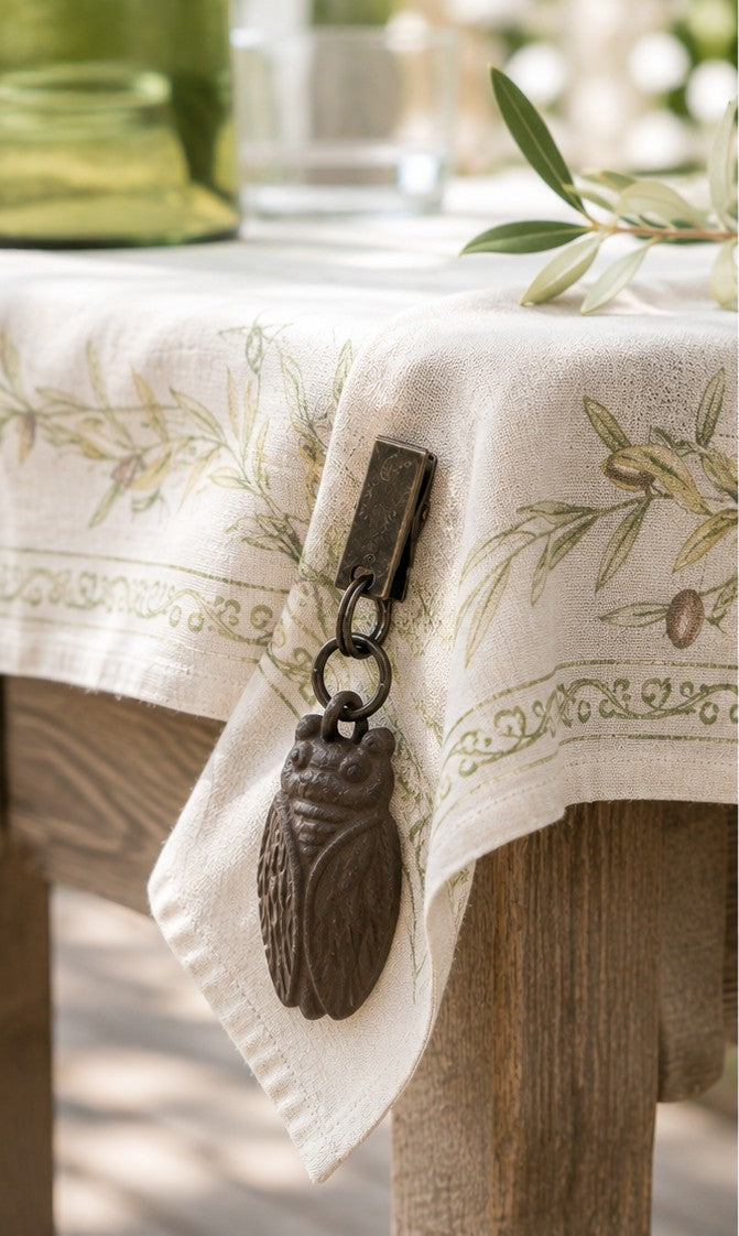 French Tablecloth Weights, Set of 4, Lavender, Cicadas, Tree or Dragonfly