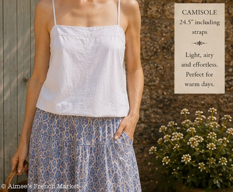 1930s Vintage French Camisole Top, Hand Sewn French Lingerie, French Layering Top, Art Deco